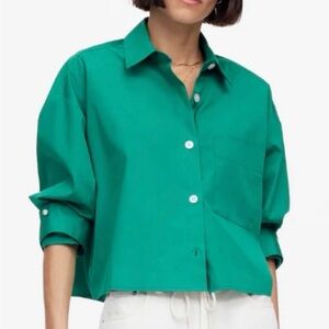 New Madewell Green Button-Up Shirt